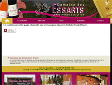 Tablet Screenshot of domaine-des-essarts.com